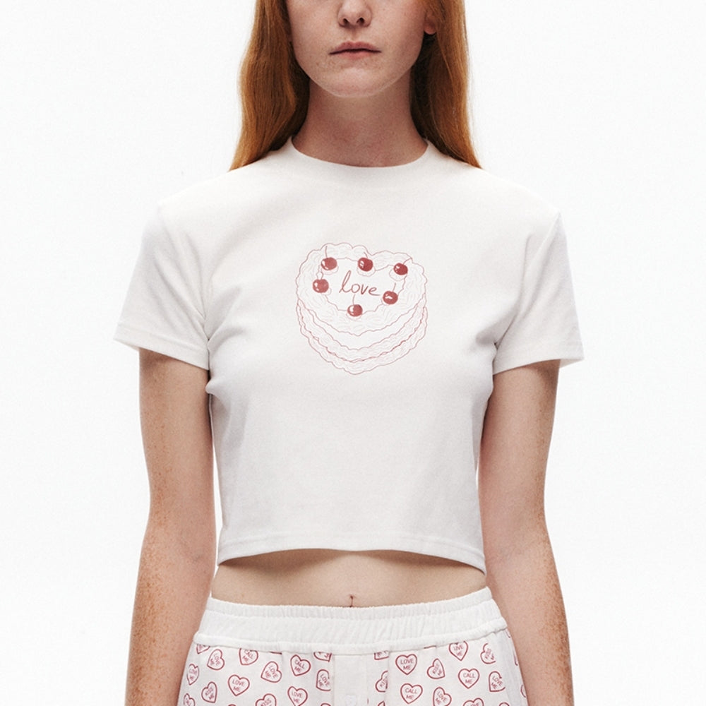 SANFRONTIERES "Love" Cake Tee