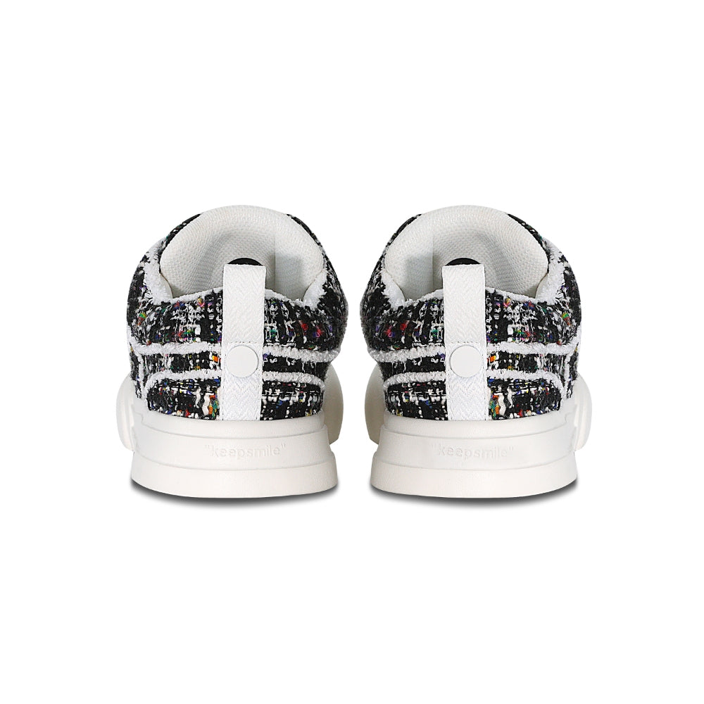 Ouder smiler open smile canvas shoes black