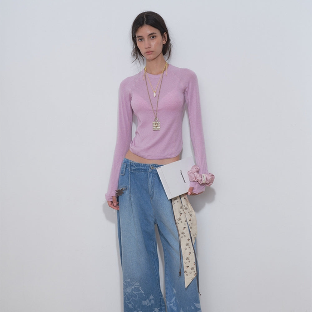 MEDIUM WELL Silk And Wool Top