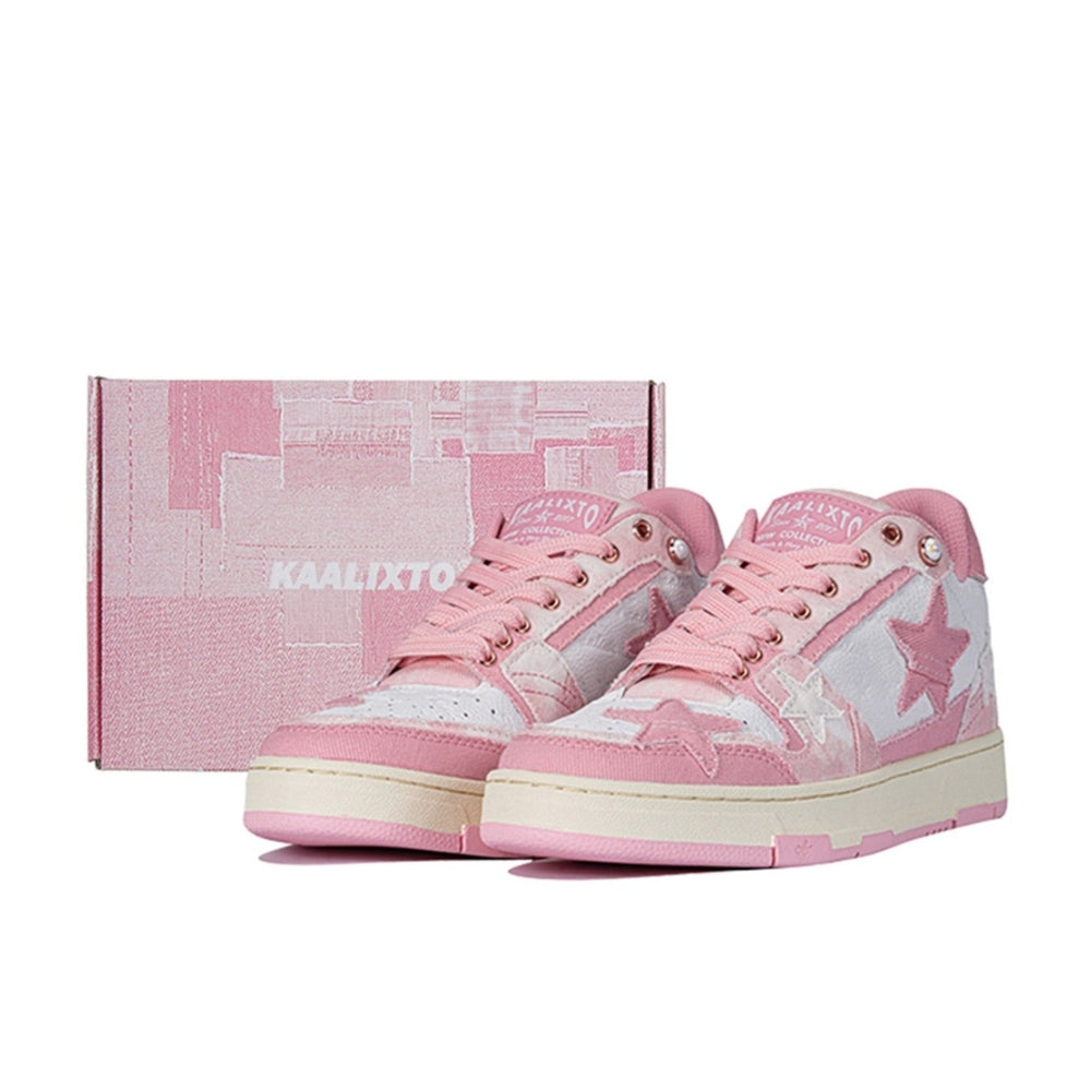 KAALIXTO丨Retro Star Sneakers pink