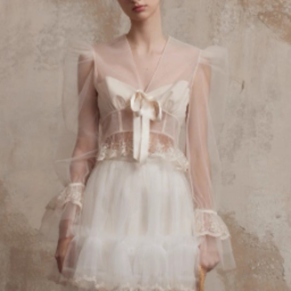FA SOGNO Sheer Blouse
