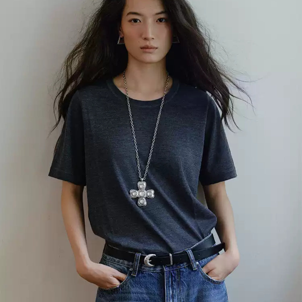 tokokkino Silver Bow Necklace