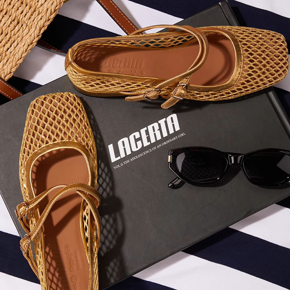LACERTA Mesh Ballet Flats