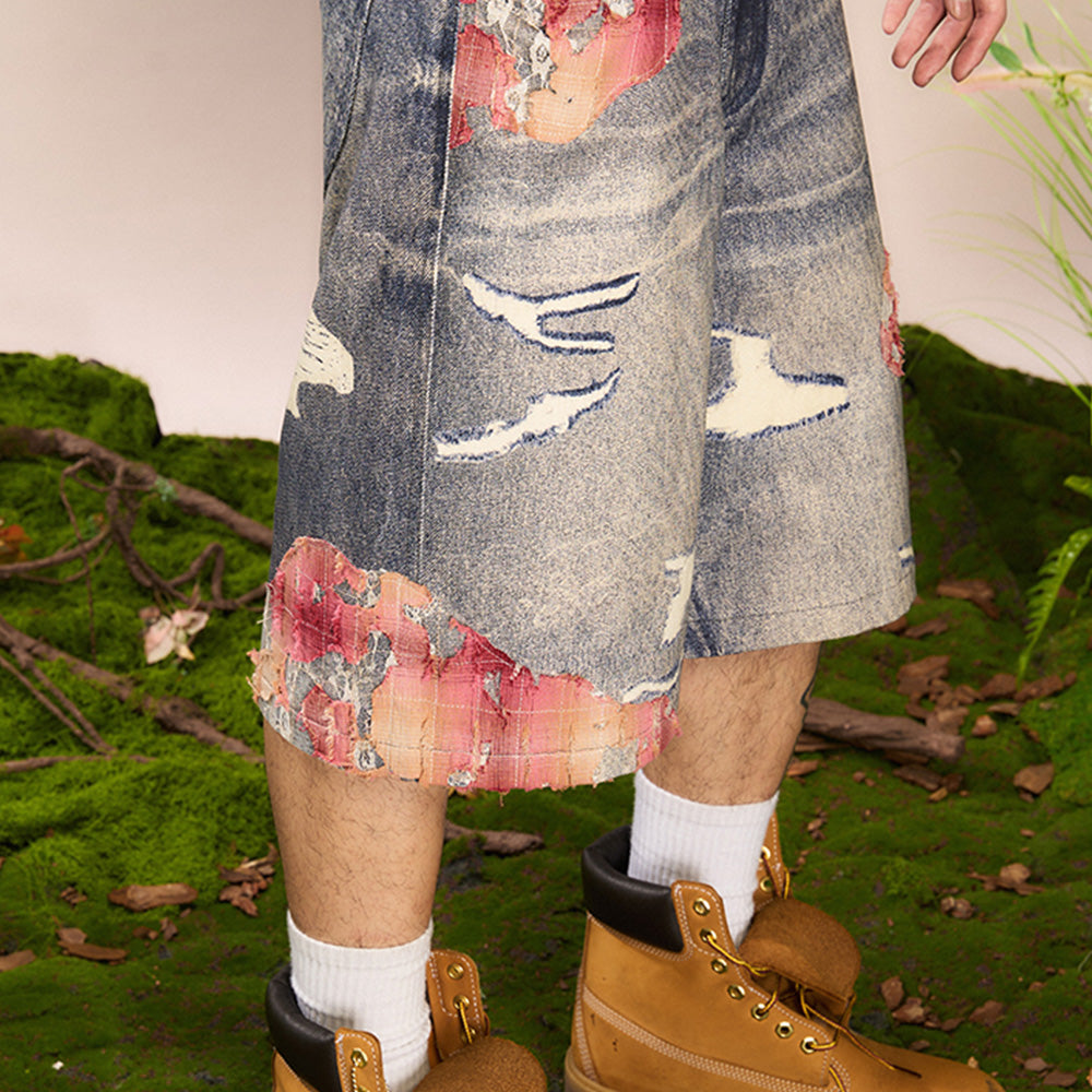 YADcrew Sunset Lace Shorts
