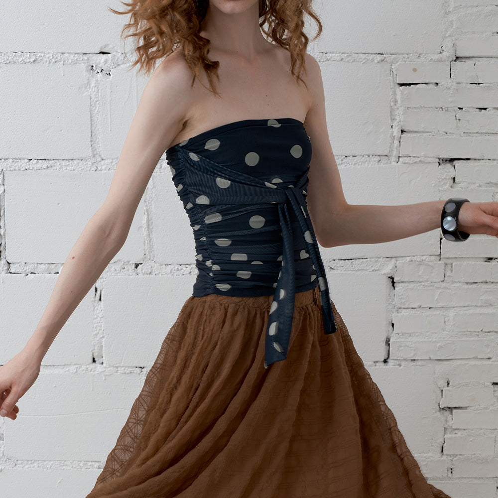 2AM POETRY Polka Dot Bustier