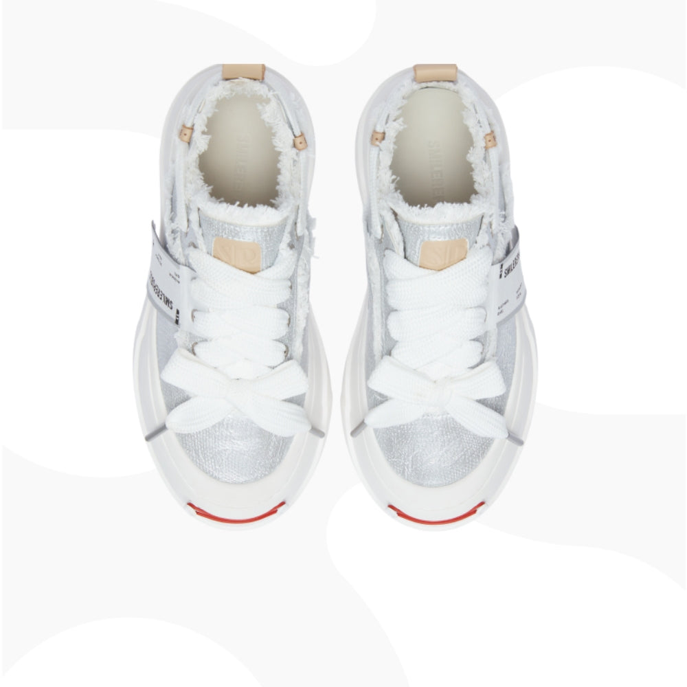 SMILEREPULIC  open smile platform shoes slliver