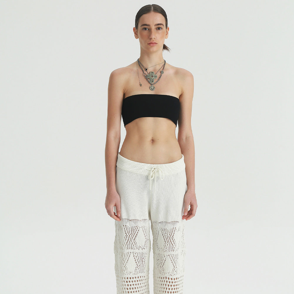 1COTHEN Sheer Wide-Leg Pants