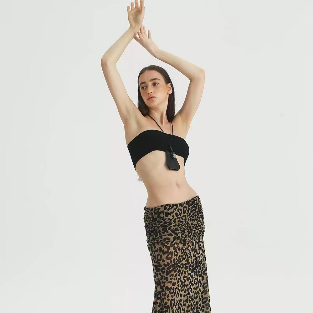 1COTHEN Leopard Print Skirt