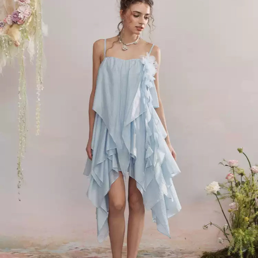 ARTE PURA Blue Floral Dress