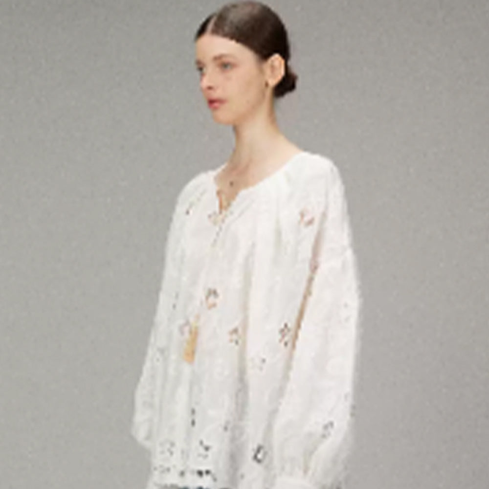 LACERTA Fringed Boho Shirt