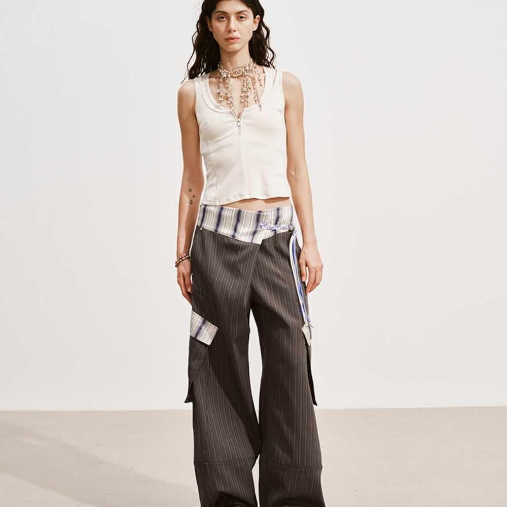 MEDIUM WELL Striped Cargo Pants
