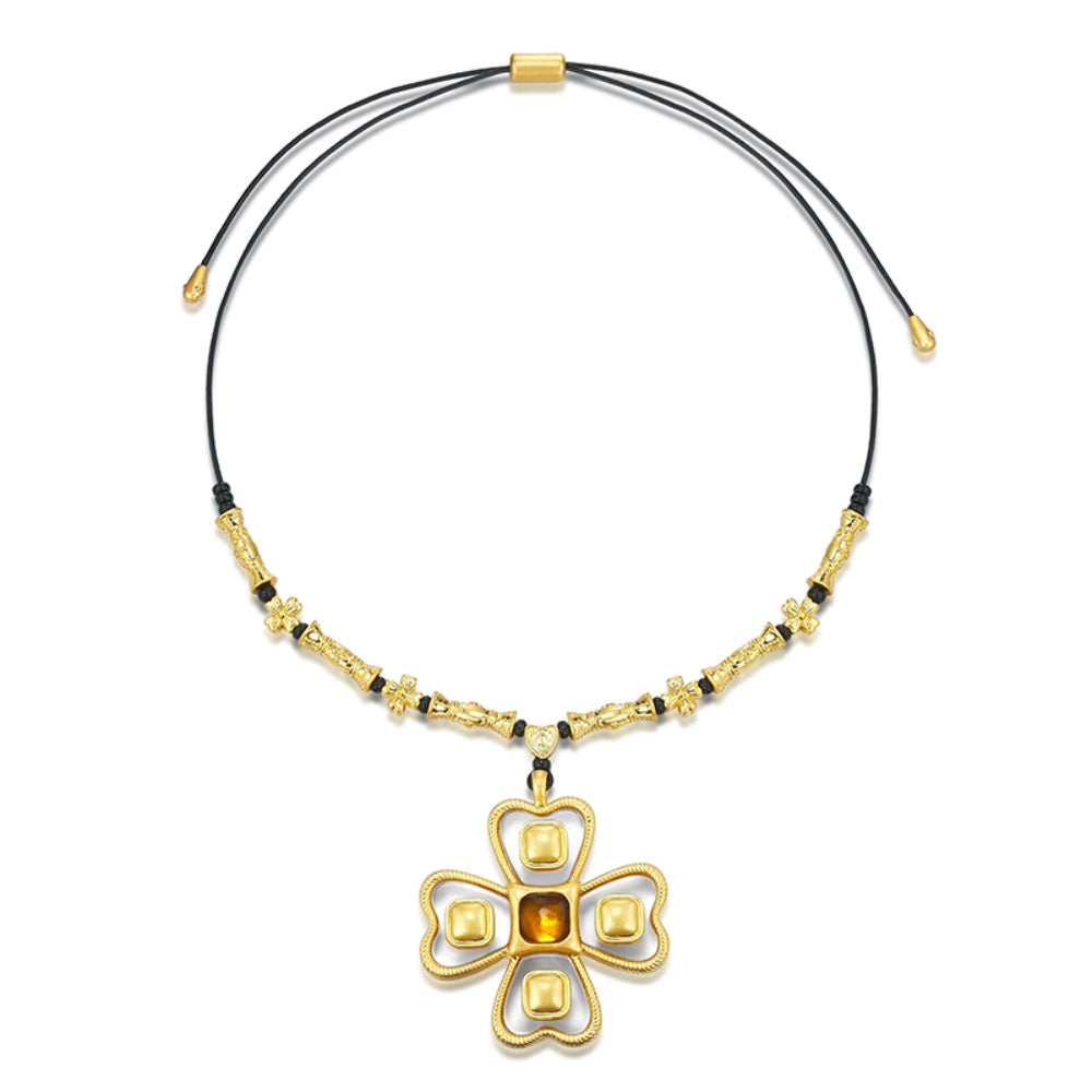 tokokkino Triple Bow Necklace