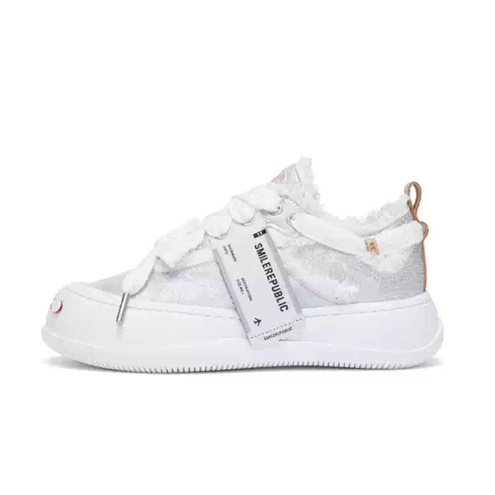 SMILEREPULIC  open smile platform shoes slliver