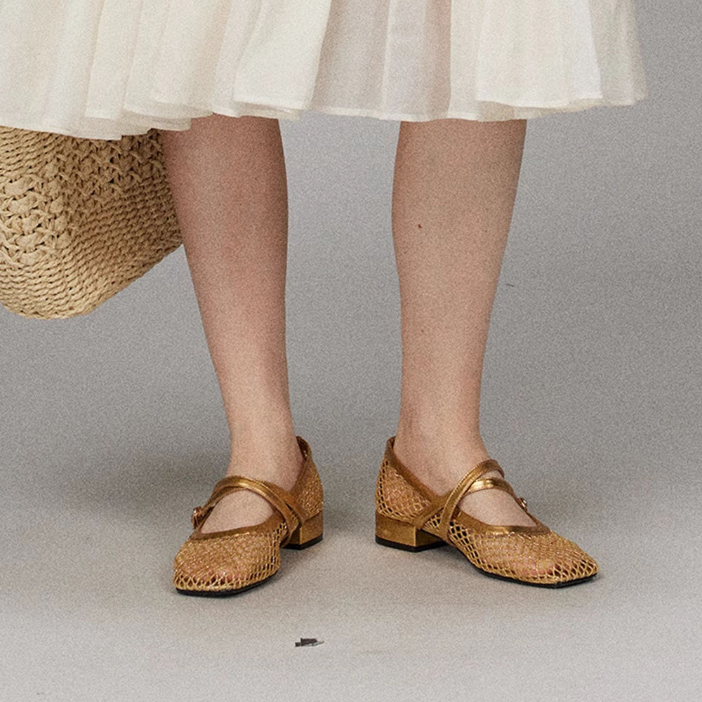 LACERTA Mesh Ballet Flats