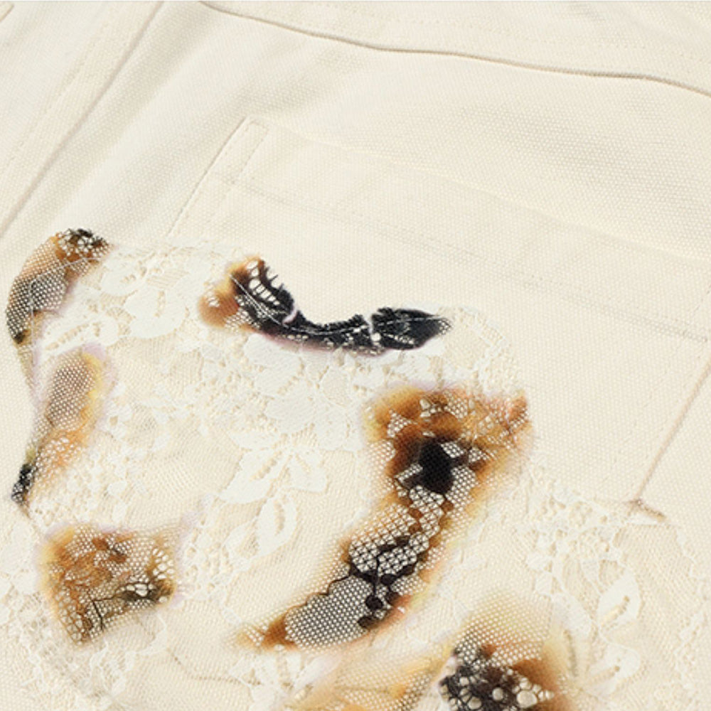 YADcrew Lace Print Jeans