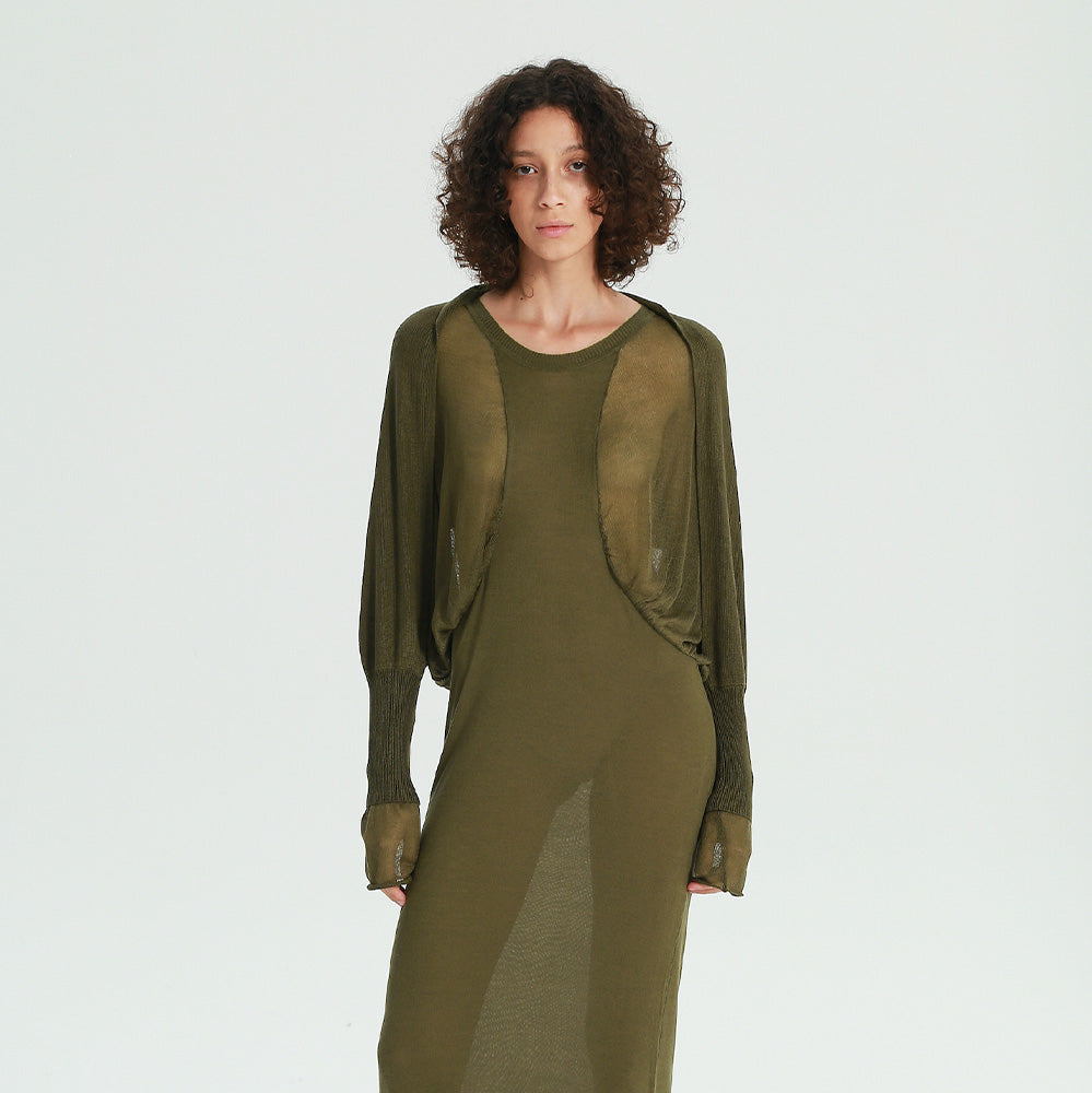 1COTHEN Butterfly Sleeve Dress