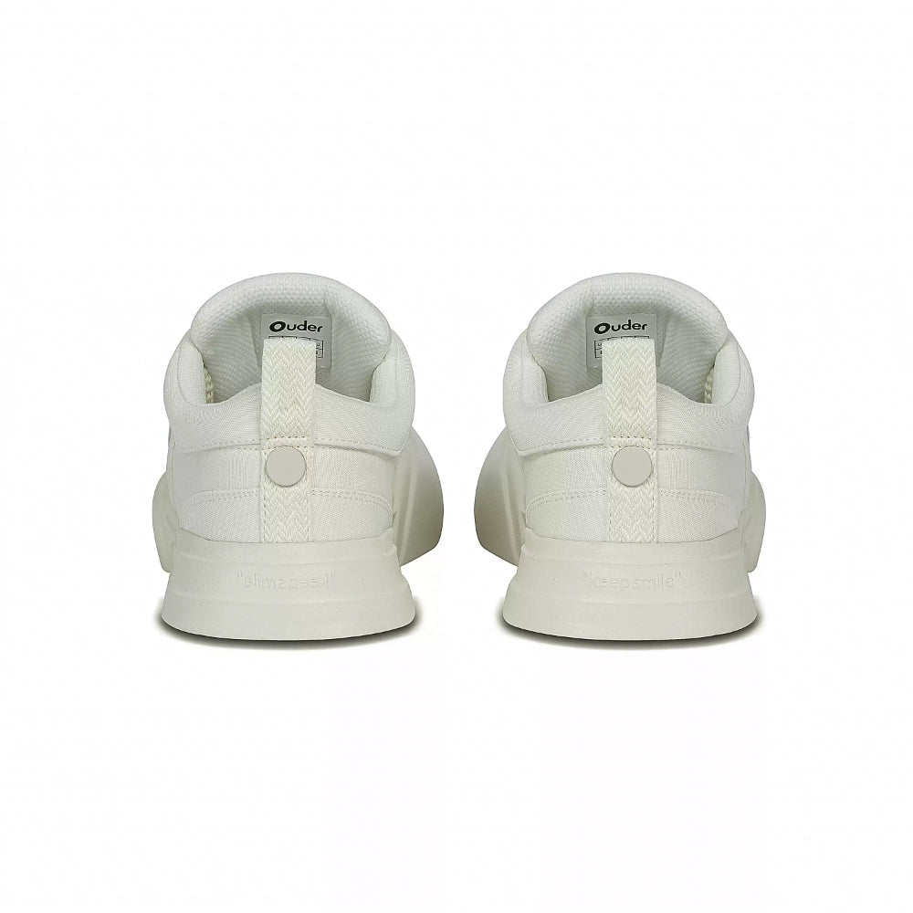 Ouder smiler open smile canvas shoes whiteX