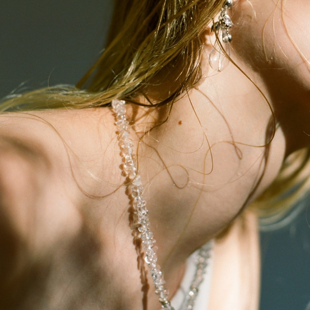MONSECRET Crystal Drop Necklace