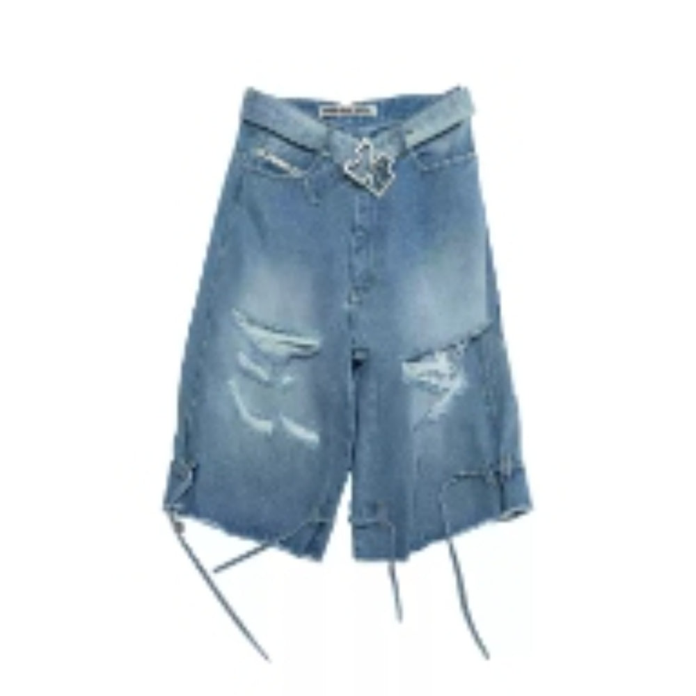 MEDIUM WELL Ripped Denim Jeans
