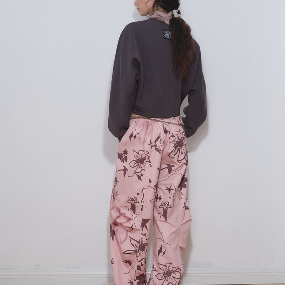 MEDIUM WELL Floral Parachute Pants
