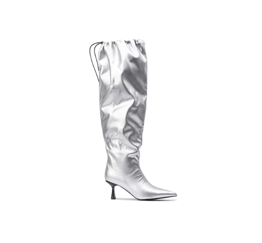 Colorful Bridge【Night Dive】Designed wrinkled high boots