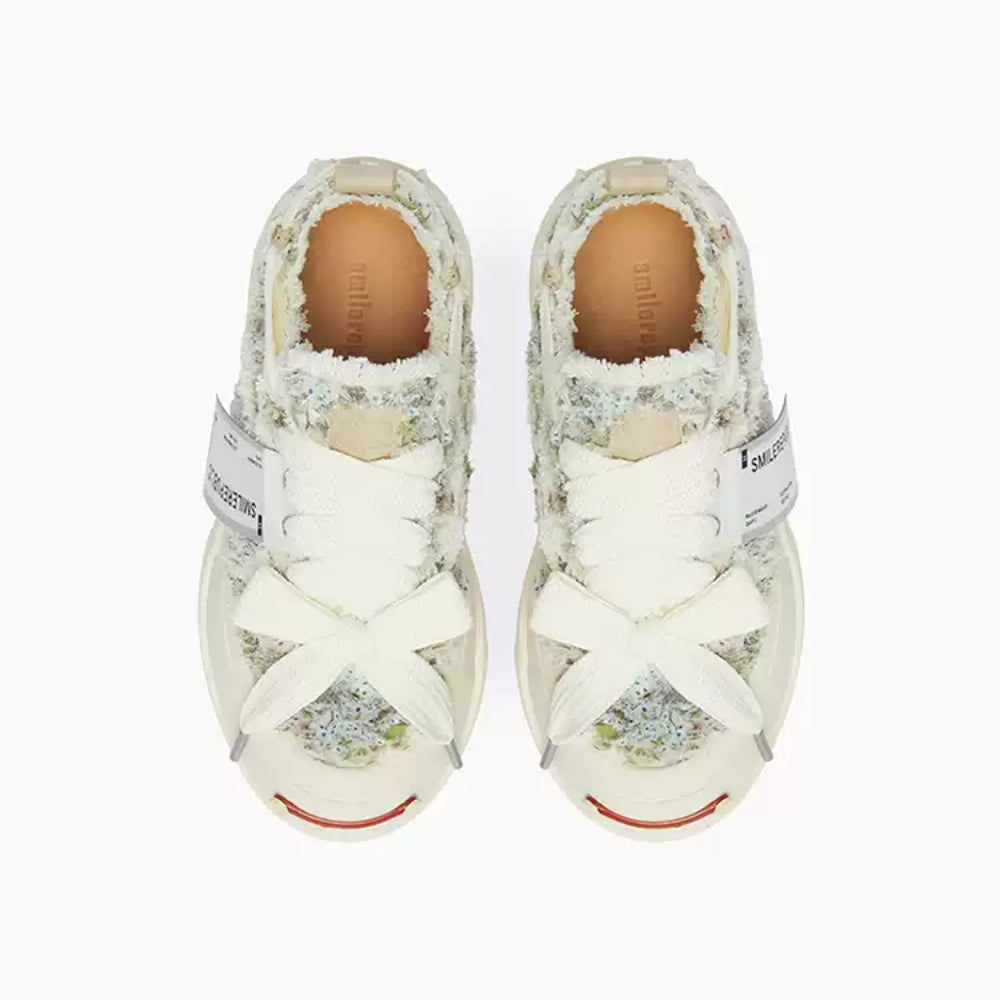SMILEREPULIC Monet garden casual shoes white